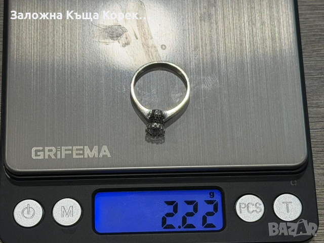 Сребърен пръстен 2,22гр, снимка 4 - Пръстени - 54731272