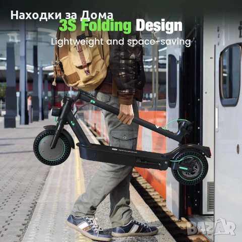 isinwheel S9Max Adult Commuter Electric Scooter 500W ‼️‼️ЧИСТО НОВА Електрическа Тротинетка ‼️‼️ 220, снимка 6 - Аксесоари и консумативи - 54999549