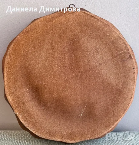 Ретро стенна чиния, дърворезба, снимка 6 - Декорация за дома - 55310329