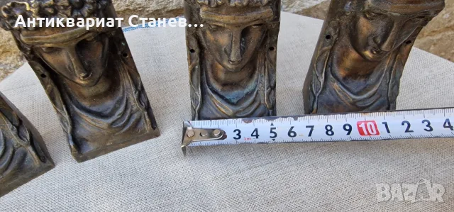 Комплект от четири масивни мебелни аплици, снимка 6 - Други - 55686163