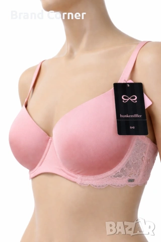 Комплект дамско бельо Hunkemöller в розов цвят – сутиен 70E и бикини M, снимка 2 - Бельо - 54515096