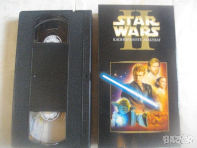 STAR WARS EPISODE 2 КЛОНИРАНИТЕ АТАКУВАТ НА БЪЛГАРСКИ ЕЗИК ВИДЕОКАСЕТА VHS МЕЖДУЗВЕЗДНИ ВОЙНИ , снимка 3 - Други жанрове - 54528366