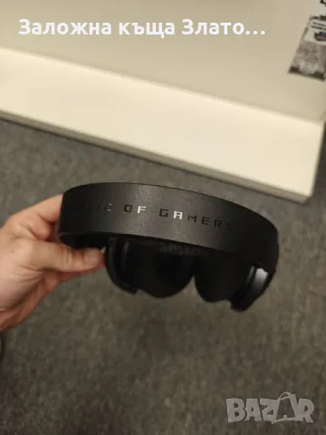 Пълноразмерни Bluetooth Гейминг слушалки Asus POG Pelta - Tri-mode с микрофон, черни като нови, снимка 3 - Bluetooth слушалки - 55534881