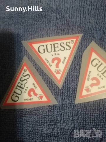 Стикери за дрехи Guess - лого - поставяне с ютия