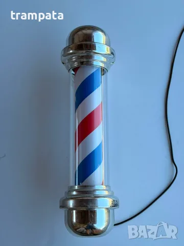 НАЙ ДОБРАТА ОФЕРТА Physa Въртящ се светещ бръснарски стълб , Barber pole, снимка 3 - Фризьорски принадлежности - 55679679