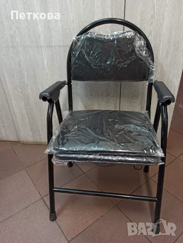 Стол за баня и тоалетна без колелета, сгъваем-кожа
