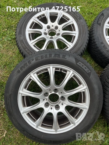 Оригинални 16” джанти Mercedes с зимни гуми 205/55 R16., снимка 3 - Гуми и джанти - 54825241