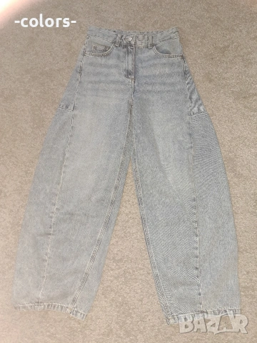 Дънки barrel fit Zara, снимка 4 - Дънки - 54577624
