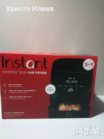 Фритюрник горещ въздух InstantPot Vortex Slim 5.7L еърфраер, снимка 9 - Фритюрници - 54745715