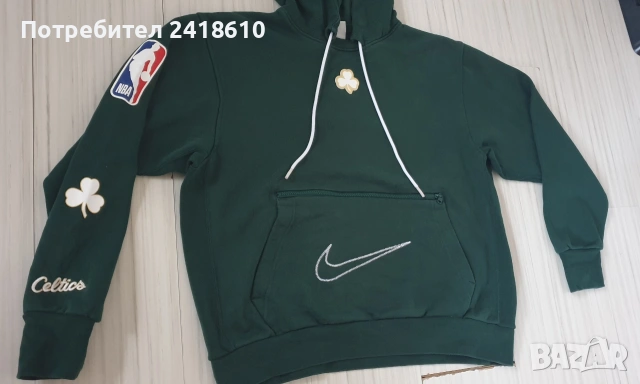 Nike NBA Boston Celtics Hoodie Mens Size / L  ОРИГИНАЛ! Мъжки Суичър !, снимка 4 - Суичъри - 54621922