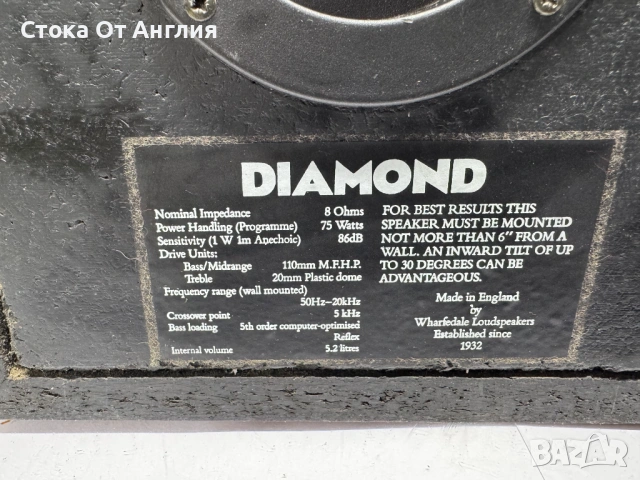 Тонколони - Wharfedale Diamond 75 W, снимка 7 - Тонколони - 45668525