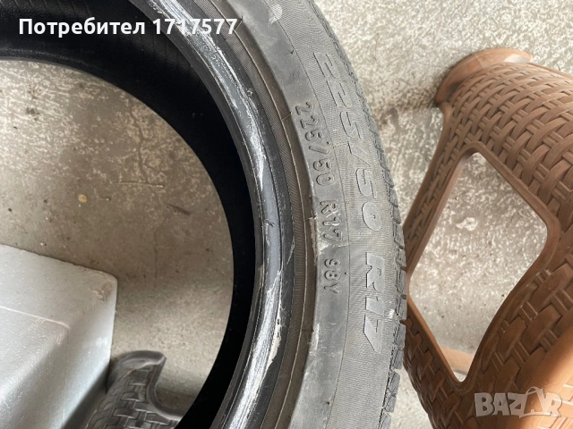 Летни гуми 225/50/17 .Две двойки от различни марки.Карани са на BMW x1., снимка 5 - Гуми и джанти - 54626692