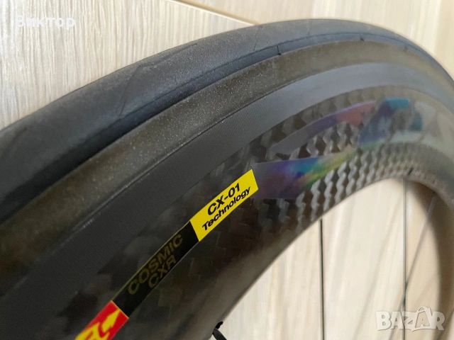 Карбонови калпи MAVIC Cosmic SLE / CXR 60 (Exalith 2) + гуми Pirelli, снимка 4 - Части за велосипеди - 55101254