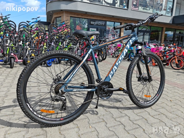 BG Алуминиев велосипед 27.5" PASSAT сив, снимка 11 - Велосипеди - 54398958