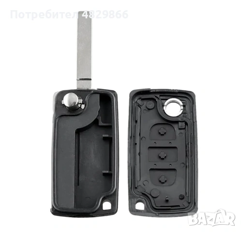Кутийка за ключ с 3 бутона CITROEN & PEUGEOT, VA2, CE0523, снимка 6 - Части - 54621289