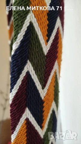 Mochila Wayuu колумбийска ръчно изработена тъкана дамска чанта среден размер, снимка 8 - Чанти - 54139920