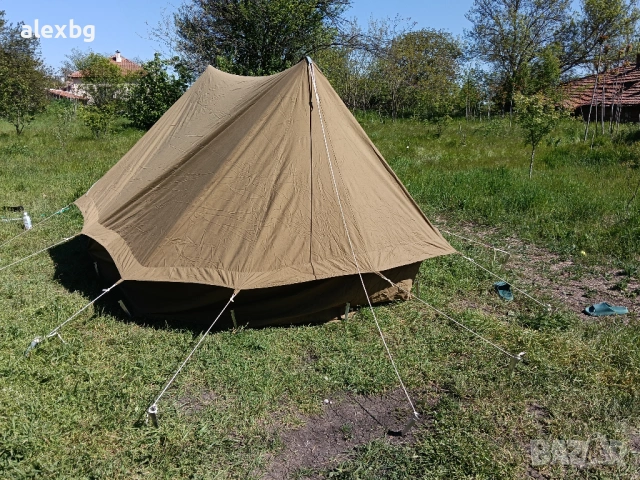 Стара руска военна палатка брезент иркуцк 5 местна, снимка 5 - Палатки - 54426973