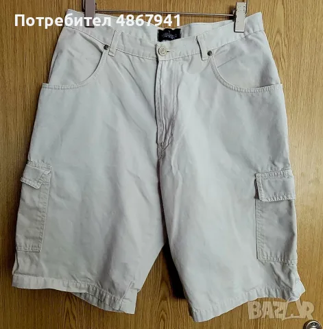 TRUSSARDI къс памучен панталон от деним