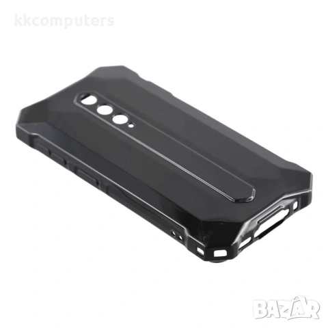 Мек TPU калъф за Ulefone RugKing 2 Pro с протектор и защита при изпускане – Черен, снимка 3 - Калъфи, кейсове - 54516196