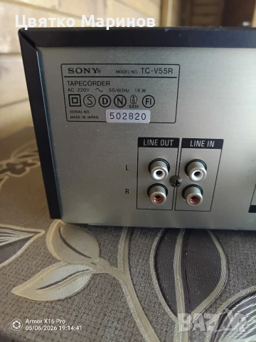 Реверсивен касетен дек Sony TC-V55R, снимка 9 - Декове - 54458803