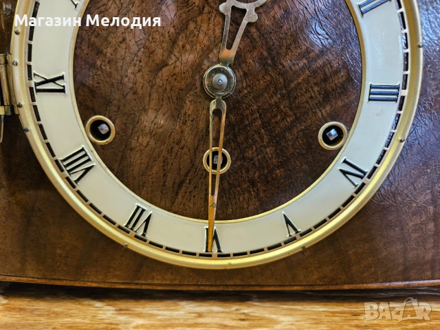 Немски механичен каминен часовник Anker (След Пълна Профилактика) + Ключ, снимка 10 - Други - 54759351