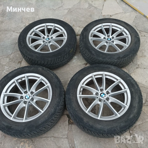 Оригинални 18 цола джанти за БМВ със зимни гуми и вентили с датчици