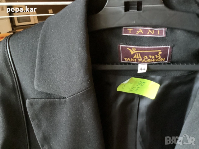Сако и пола черни 42-44 Tani fashion, снимка 5 - Сака - 54004659