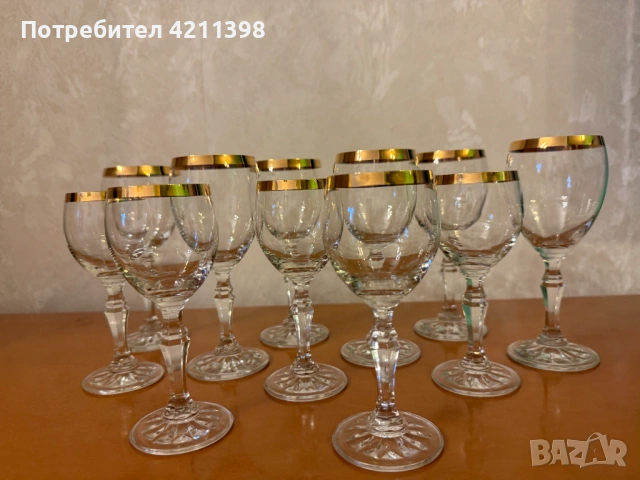 Ретро стъклени чаши, снимка 7 - Антикварни и старинни предмети - 49744759