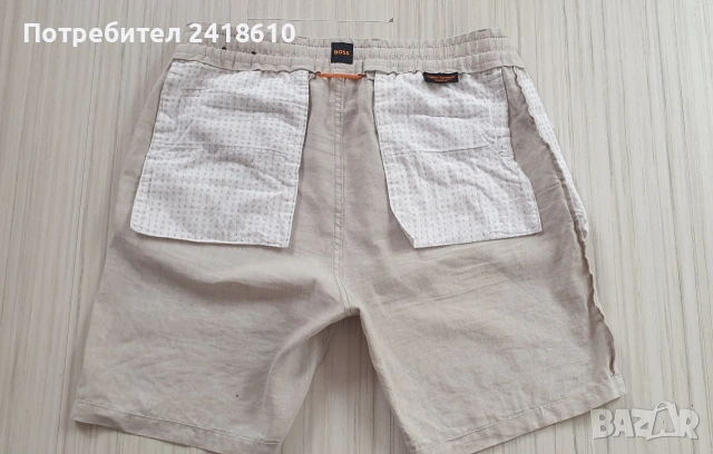 Hugo Boss Chino  Len /  Cotton Short Mens Size L - 34  ОРИГИНАЛ! Мъжки Къси Панталони!, снимка 8 - Къси панталони - 54208346