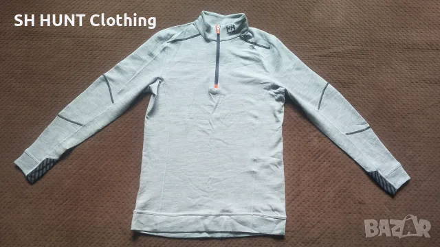 HELLY HANSEN 75107 Work Wear Thermo 57% Merino Wool размер M термо блуза - W4-769, снимка 3 - Блузи - 55680984