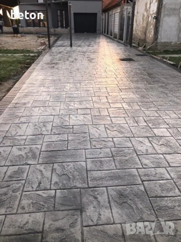 Щампован бетон - Алеи, паркинги, дворове , снимка 6 - Други ремонти - 54613545