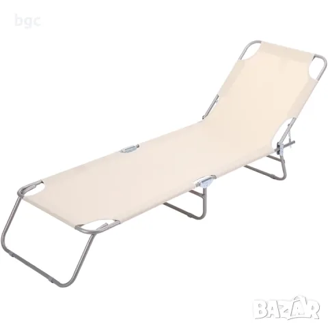  Шезлонг Kring Cosy Plus, 187x53x28 cм, Бежов , снимка 5 - Градински мебели, декорация  - 48904994