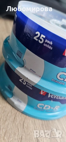 Чисто нови Verbatim CD-R 700MB 52X (25 броя) – Extra Protection, снимка 3 - Други - 54487731