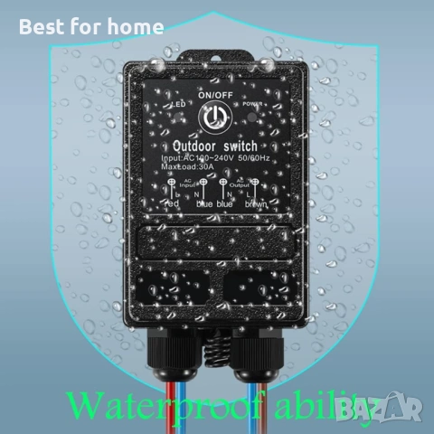 12v релеен превключвател с дистанционно управление, DC 12V-72V безжичен превключвател с дълъг обхват, снимка 3 - Друга електроника - 54658829