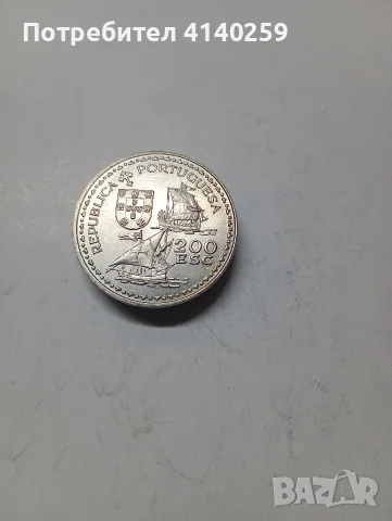 ПОРТУГАЛИЯ МОНЕТА 200 ЕСКУДО , снимка 2 - Нумизматика и бонистика - 55586666