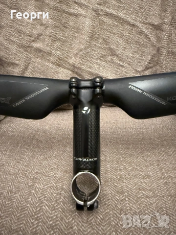 Карбоново кормило с лапа за велосипед, снимка 4 - Части за велосипеди - 54138547