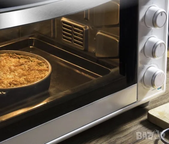 Настолна фурна Bake&Toast 4600 White Gyro с голям капацитет от 46 литра, снимка 4 - Печки, фурни - 55331876