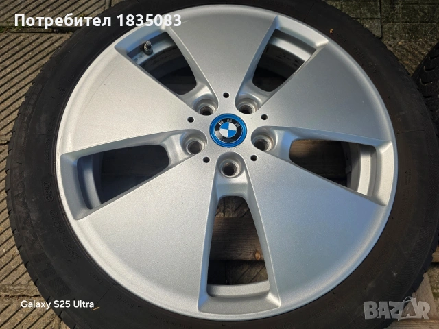 Лети джанти 19ки 5х112 BMW i3 + зимни гуми , снимка 4 - Гуми и джанти - 54508372