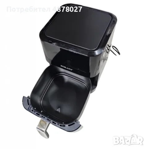 Фритюрник с горещ въздух Sokany SK-ZG-8043, 8л., 2000W, снимка 3 - Фритюрници - 55317043