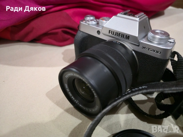 Продавам Fujifilm xt-200 с обектив 14-45 Fujinon , снимка 3 - Фотоапарати - 54540048