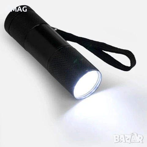 Ръчен LED фенер с 9 LED диода 8.5cm_1259098