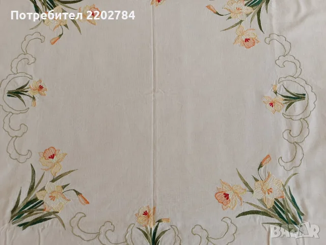 Битови, бродирани карета за маса , снимка 14 - Покривки за маси - 55657364