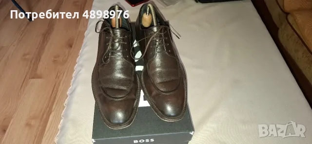 Тъмнокафяви Дерби/Dark Brown Derby Shoes/ Hugo Boss, снимка 2 - Официални обувки - 55428932