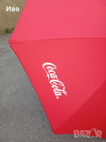 Нов плажен чадър Coca Cola ⌀ 170, височина 220 см, снимка 4 - Градински мебели, декорация  - 55240690