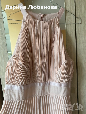ASOS светлорозова рокля, снимка 6 - Рокли - 54392158