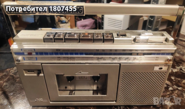 JVC RC-S1S Радиокасетофон моно , снимка 3 - Радиокасетофони, транзистори - 54335449