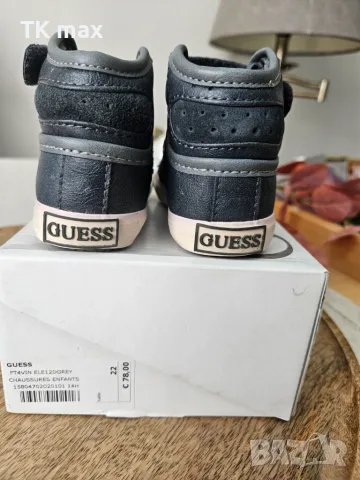 🖤 Тъмносиви детски високи маратонки GUESS Нови номер 22 , снимка 4 - Детски боти и ботуши - 55671554