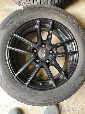 4бр 16ки джанти със зимни гуми 205/60/16 5х112 5x112, снимка 2 - Гуми и джанти - 55147641