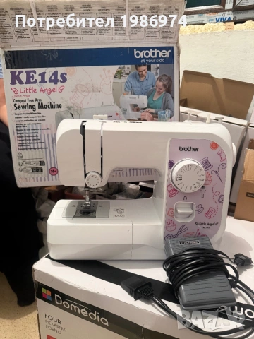 Шевна машина Brother KE14S, снимка 3 - Шевни машини - 54462793
