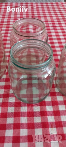 Стъклени буркани , снимка 5 - Буркани, бутилки и капачки - 54317279